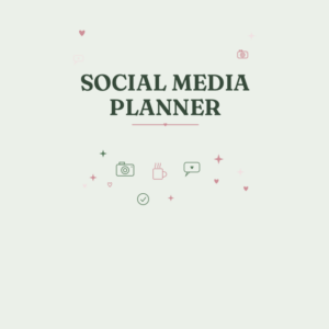 Social media planner - groen print