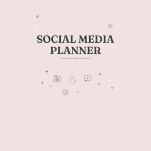 Social media planner - roze